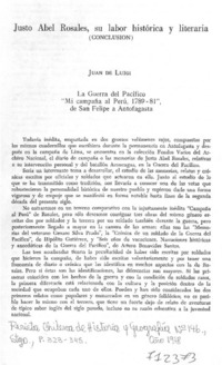 Justo Abel Rosales, su labor histórica y literaria