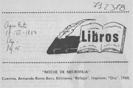 Noche de necrofilia"