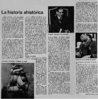 La historia ahistórica