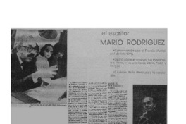 El escritor Mario Rodríguez.