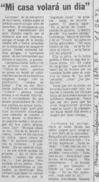 Mi casa volará un día"