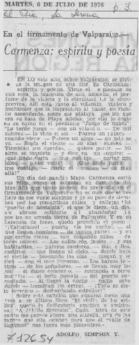 Carmenza, espíritu y poesía