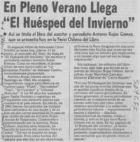 En pleno verano llega "El huésped del invierno".