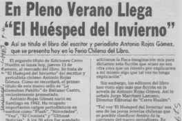 En pleno verano llega "El huésped del invierno".