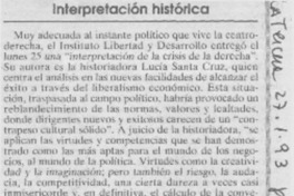 Interpretación histórica.