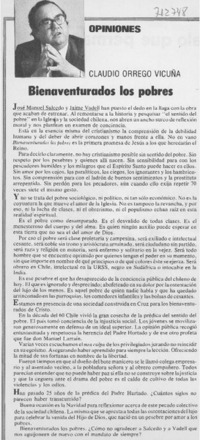 Bienaventurados los pobres