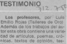 Los Profesores.