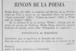 Rincón de la poesía.