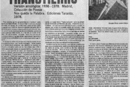 Gonzalo Rojas: transtierro