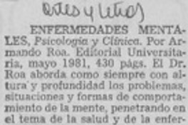 Enfermedades mentales.