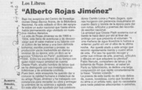 "Alberto Rojas Jiménez"
