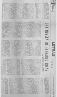 Una novela de Fernando Rivas