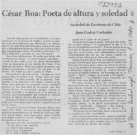 César Roa, poeta de altura y soledad