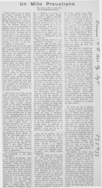 Un mito proustiano