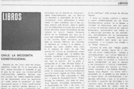 Chile, la incógnita constitucional.