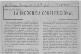 La incógnita constitucional.