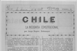 La incógnita constitucional.