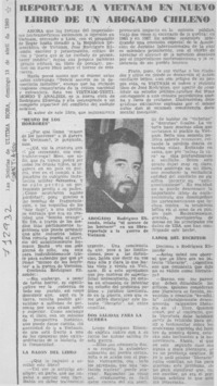 Reportaje a Vietnam en nuevo libro de un abogado chileno: [entrevista]