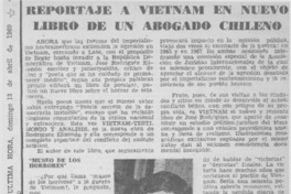 Reportaje a Vietnam en nuevo libro de un abogado chileno: [entrevista]