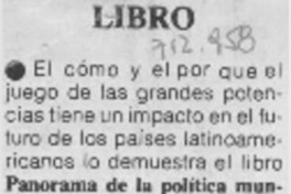 Panorama de la política mundial