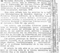"Derechos Humanos y Relaciones Internacionales".
