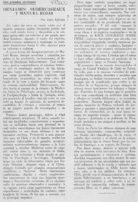 Benjamín Subercaseaux y Manuel Rojas