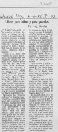 Libros para niños y para grandes