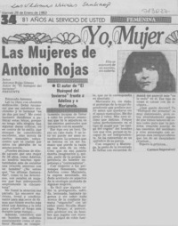 Las mujeres de Antonio Rojas