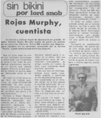 Rojas Murphy, cuentista