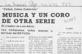 Música y un coro de otra serie.