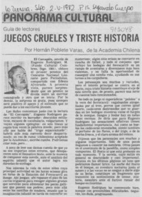 Juegos crueles y triste historia
