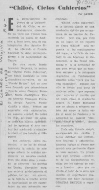 "Chiloé, cielos cubiertos"