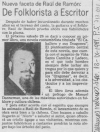 De floklorista a escritor.