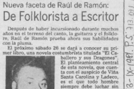 De floklorista a escritor.