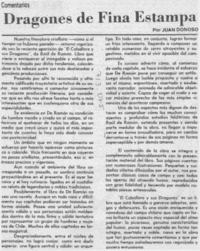 Dragones de fina estampa