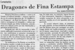 Dragones de fina estampa