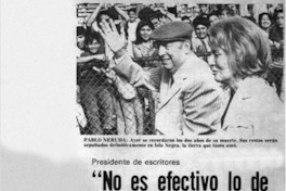 No es efectivo lo de Neruda y la fosa común"