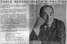 Pablo Neruda, poeta y político