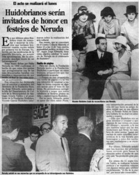 Huidobrianos serán invitados de honor en festejo de Neruda.