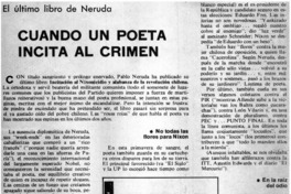 Cuando un poeta incita al crimen