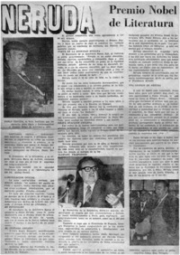 Neruda, Premio Nobel de Literatura