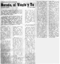 Neruda, el viento y yo