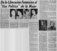 De la liberación femenina al "Uso político" de la mujer