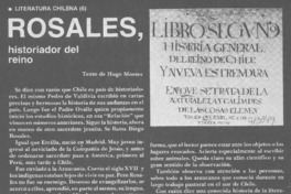 Rosales, historiador del reino