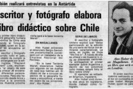 Escritor y fotógrafo elabora libro didáctico sobre Chile