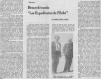 Desarchivando "los expediantes de Filebo"