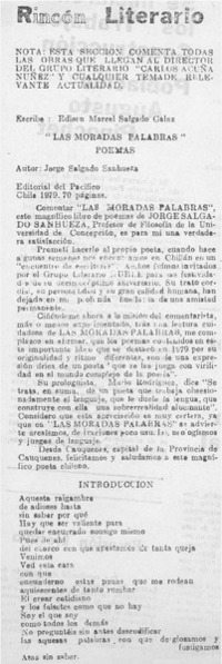 "Las moradas palabras"