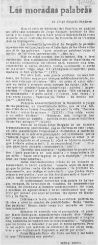 Las moradas palabras