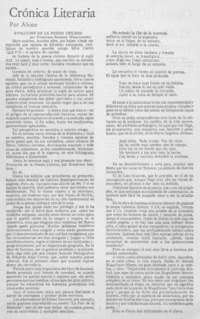 Evolución de la poesía chilena