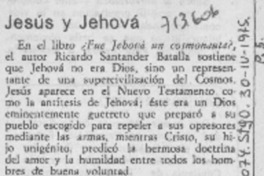 Jesús y Jehová